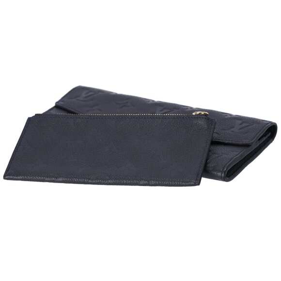 Louis Vuitton Curieuse Monogram Empreinte Long Wallet M60565 Black + Pouch - Picture 5 of 7